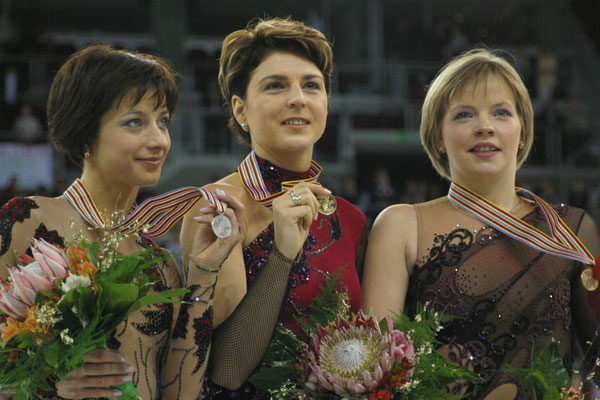 Призёры чемпионата Европы 2004 в женском одиночном катании